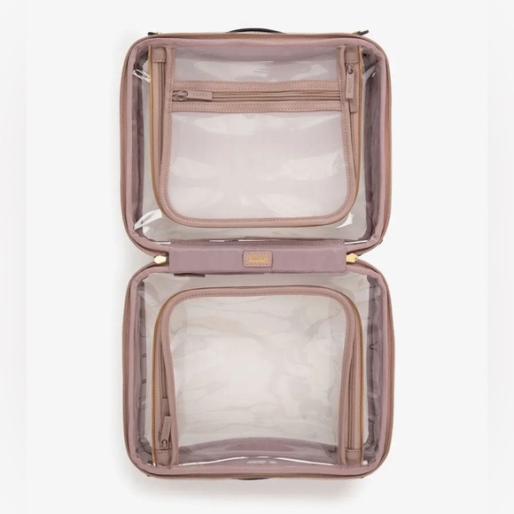 Calpak Large Clear Cosmetics Case in Mauve - Like New - Picture 5 of 12